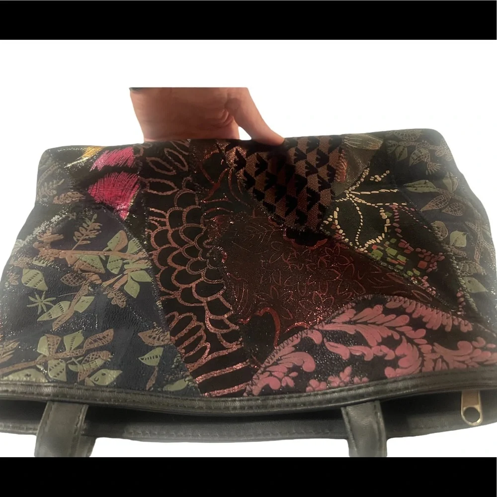 Stefan Collection Purse W-10073 Shimmering Black Multicolor NWOT - Picture 5 of 6